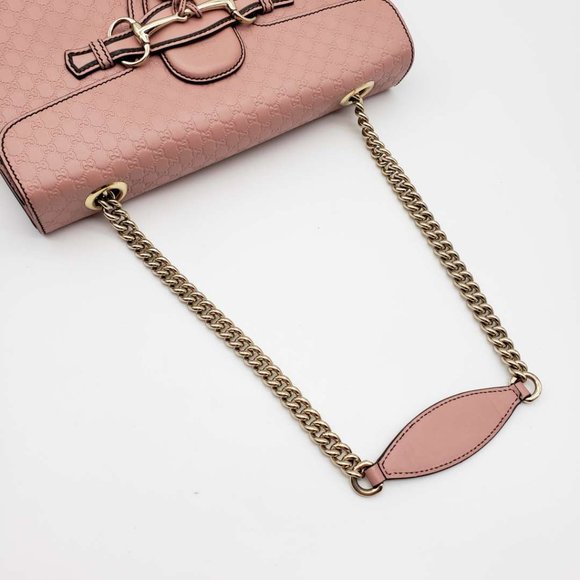 Authentic Gucci Emily Medium Leather Shoulder Bag - Picture 9 of 15